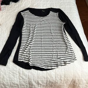 Madewell Striped Colorblock Longsleeved Shirt